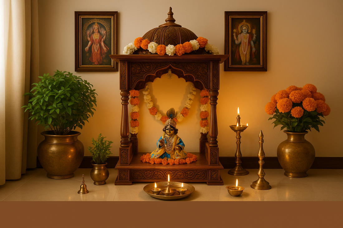 Creating a Serene Pooja Room for Laddu Gopal: A Guide