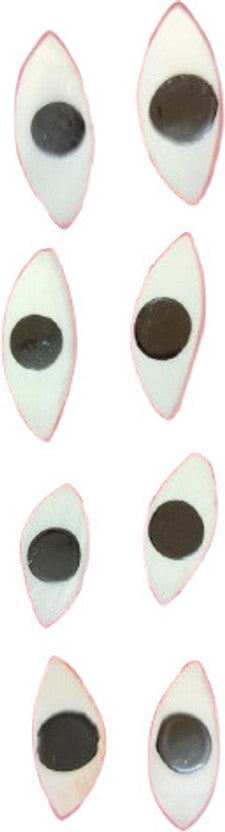 Shyam Diwane Set of 4 Laddu Gopal Ji Eyes (Netr) Size 5 for Dress