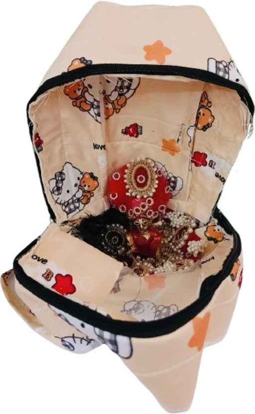 Shyam Diwane Laddu Gopal zipper traveler bag for safely carrying Laddu Gopal dresses and accessories.