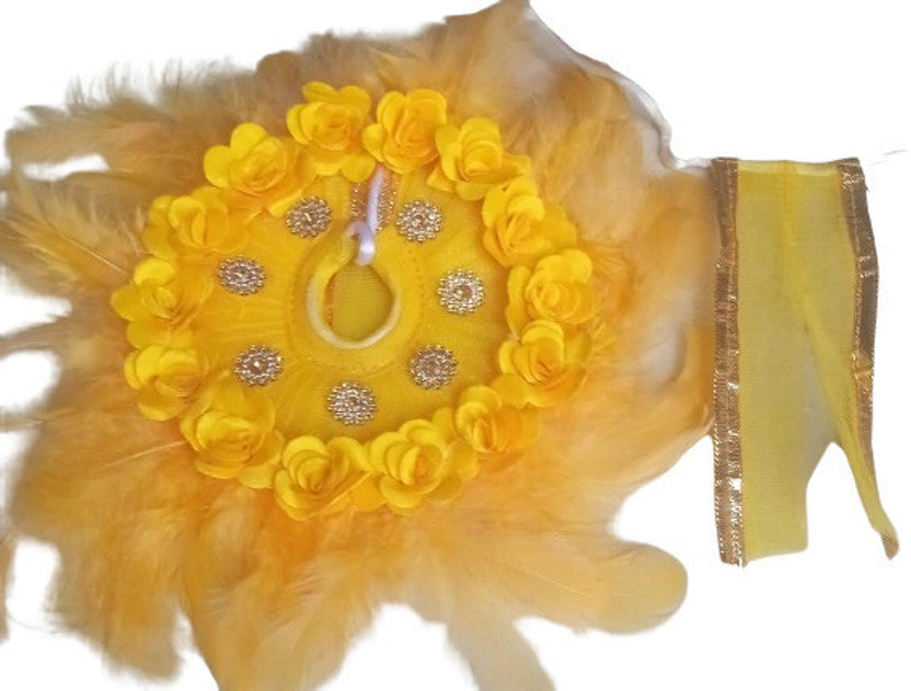 Shyam Diwane Laddu Gopal fancy festival dress choli mukut set size 2 d616