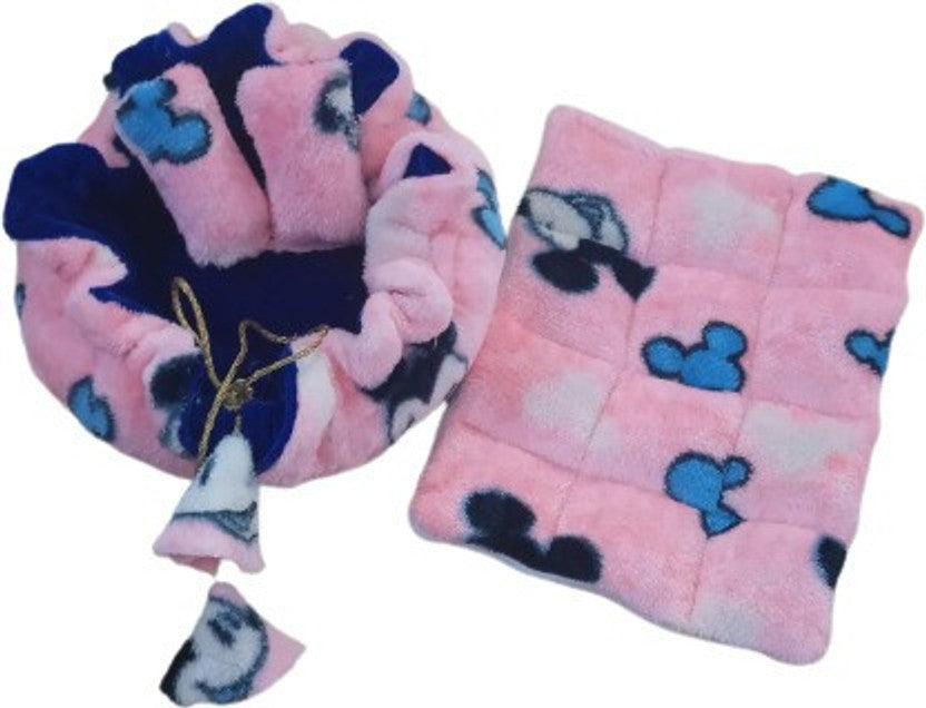 Shyam Diwane Laddu Gopal Ji winter velvet gaddi set size L with a randomly selected color dress.
