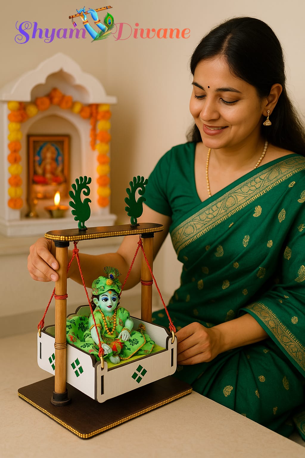 Shyam Diwane Laddu Gopal fancy jhula
