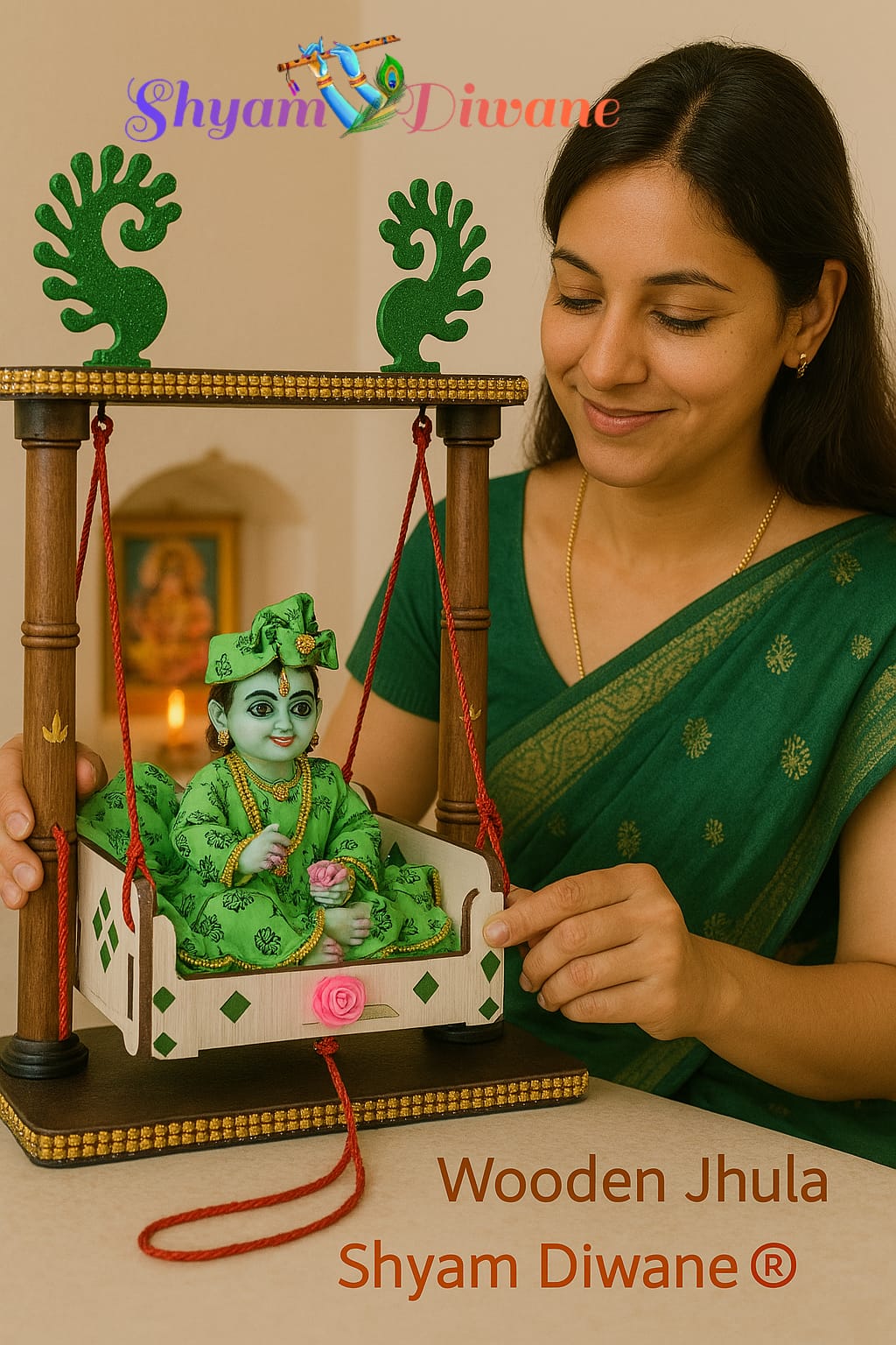 Shyam Diwane Laddu Gopal fancy jhula
