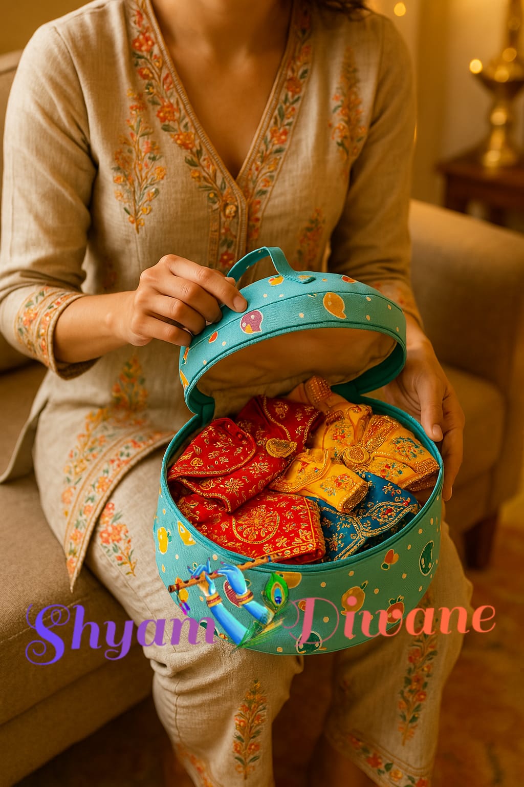 Shyam Diwane Laddu Gopal fancy zipper kit