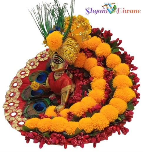 Shyam Diwane Laddu Gopal fancy dress with choli mukut
