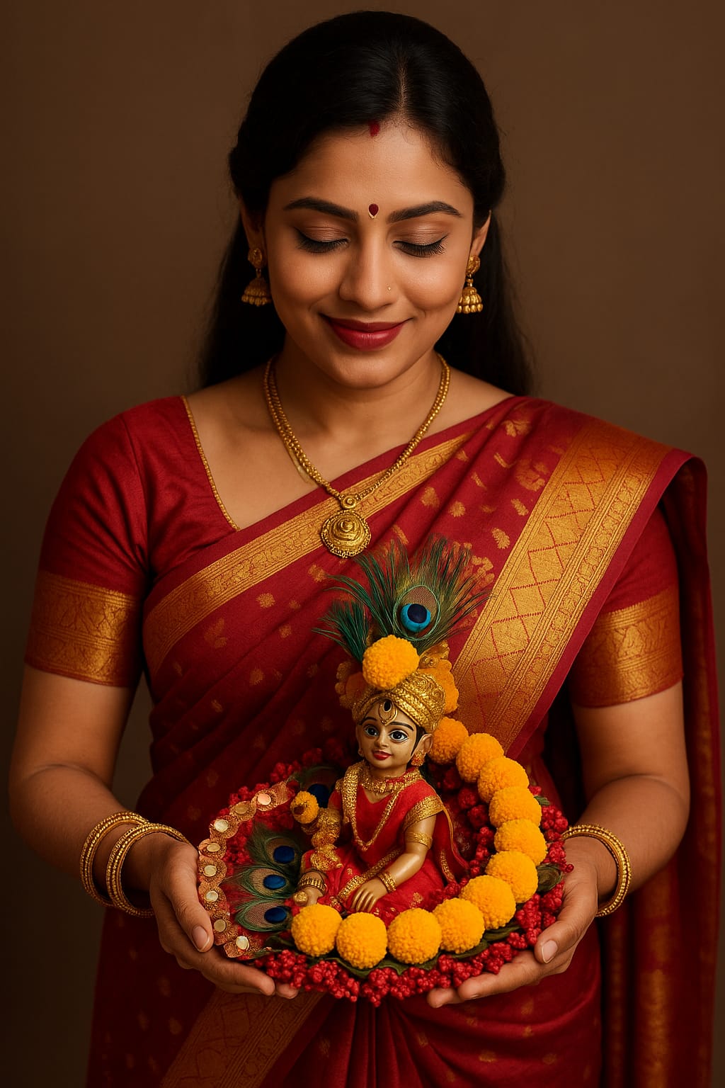 Shyam Diwane Laddu Gopal fancy dress with choli mukut