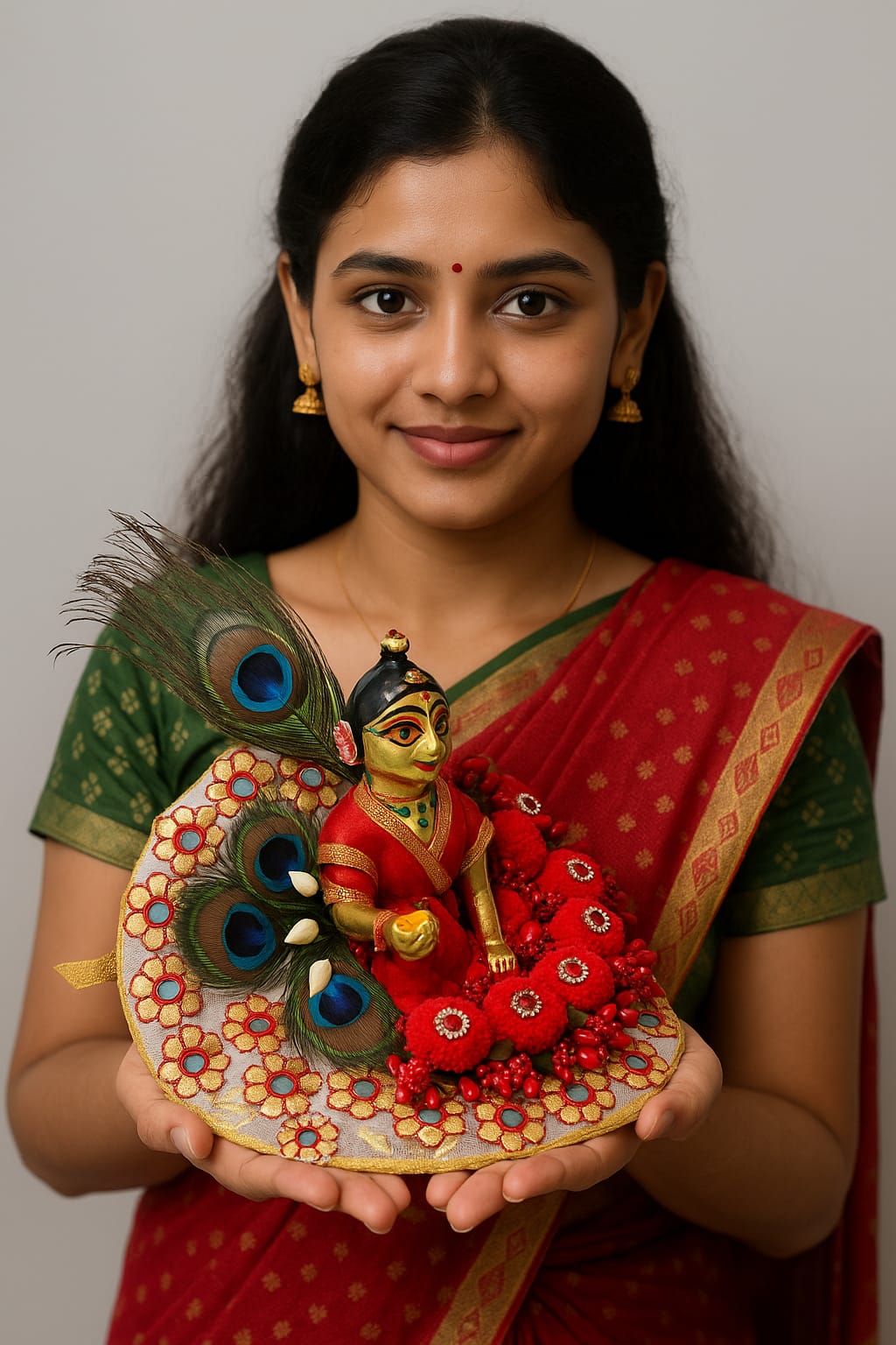 Shyam Diwane Laddu Gopal fancy dress with choli mukut