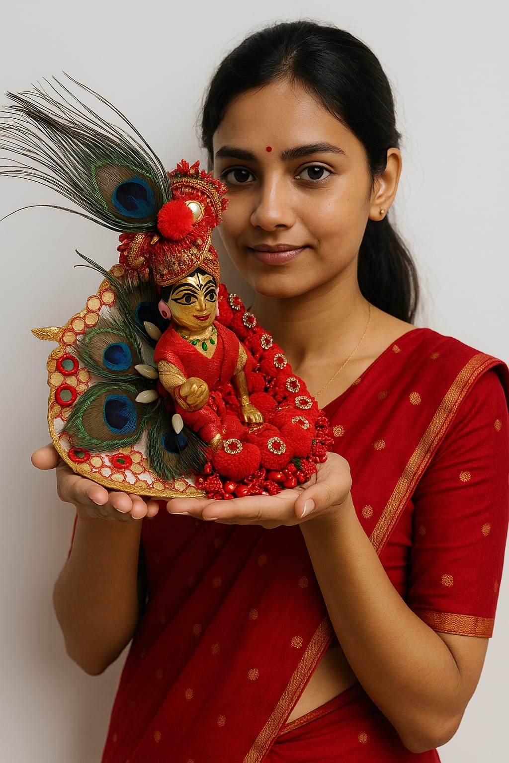 Shyam Diwane Laddu Gopal fancy dress with choli mukut