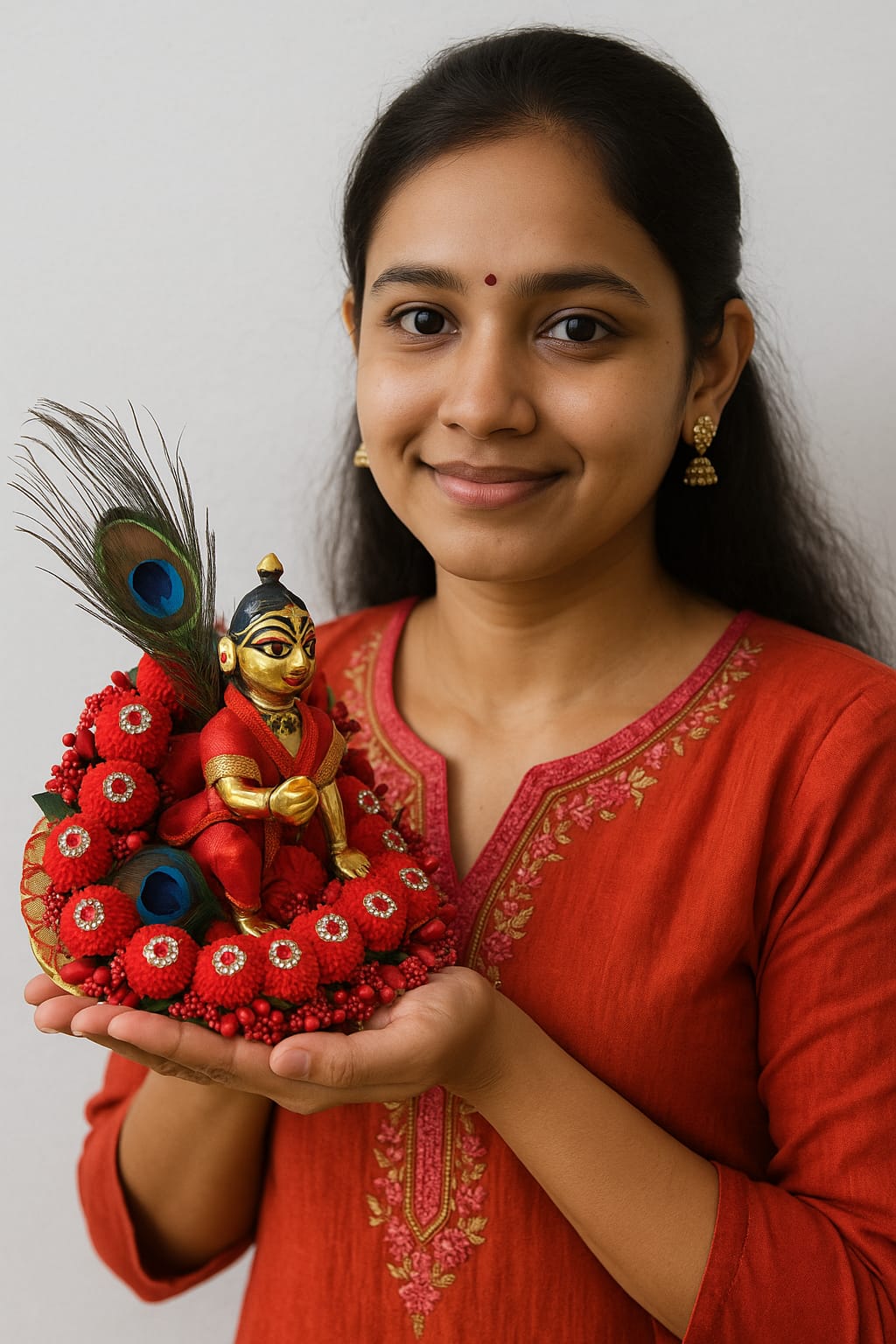 Shyam Diwane Laddu Gopal fancy dress with choli mukut