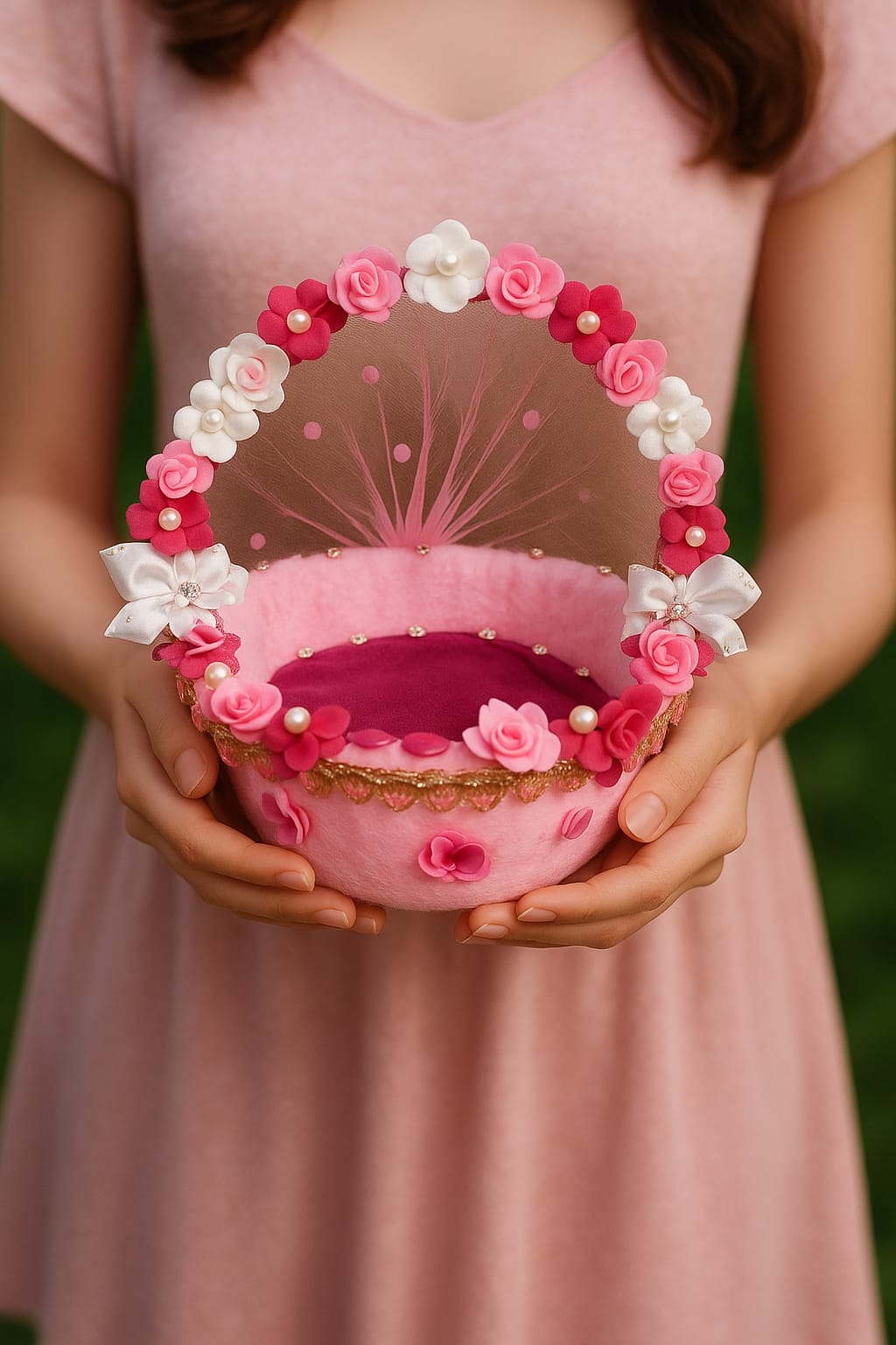 Shyam Diwane Laddu Gopal fancy decoreted basket