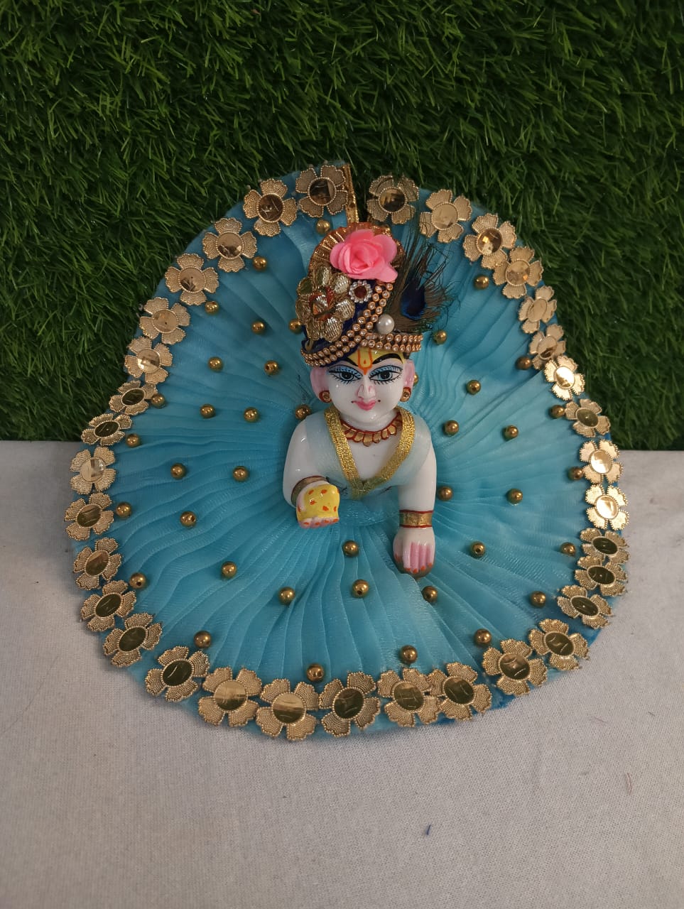 Shyam Diwane Laddu Gopal fancy heavy dress with pagdi