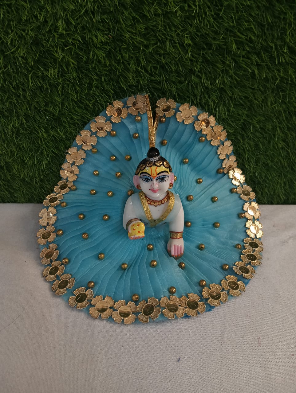 Shyam Diwane Laddu Gopal fancy heavy dress with pagdi