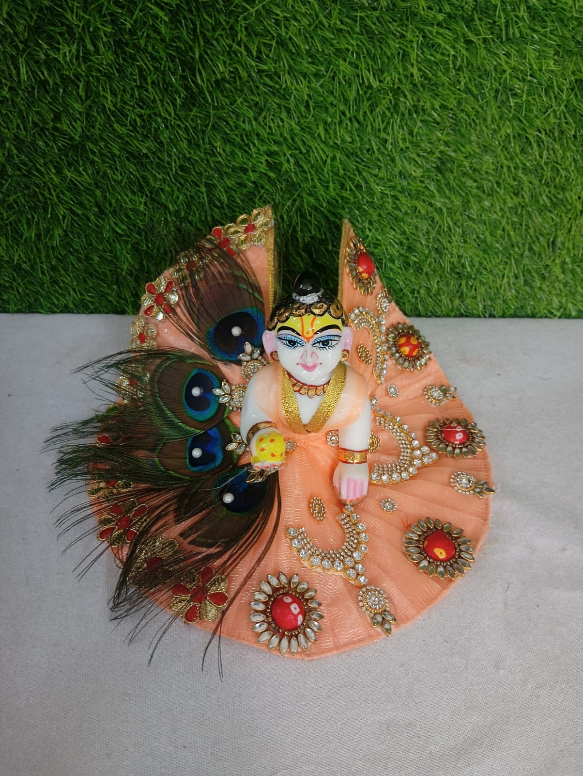 Shyam Diwane Laddu Gopal fancy dress with mukut
