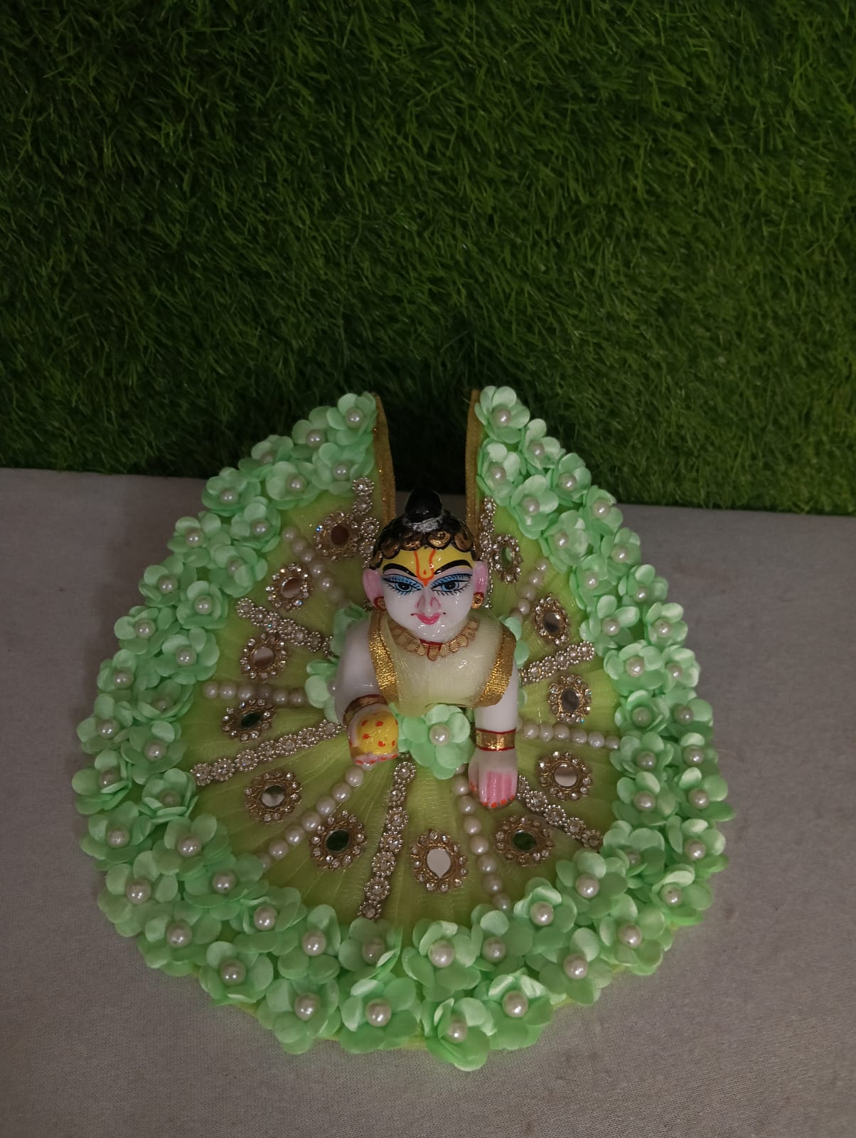 Shyam Diwane Laddu Gopal fancy heavy dress with pagdi