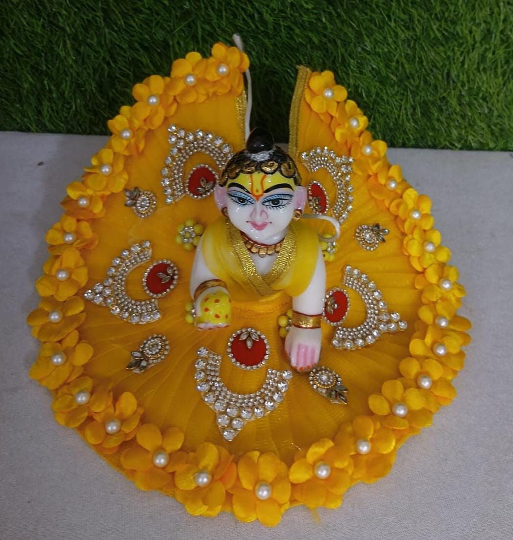 Shyam Diwane Laddu Gopal fancy heavy dress with pagdi