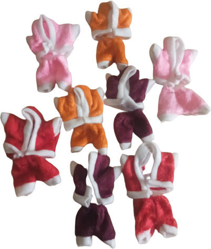 Shyam Diwane Winter Special Velvet Suit for Laddu Gopal (Size 6). This set includes a warm and stylish velvet suit, perfect for dressing your Laddu Gopal during the winter season.