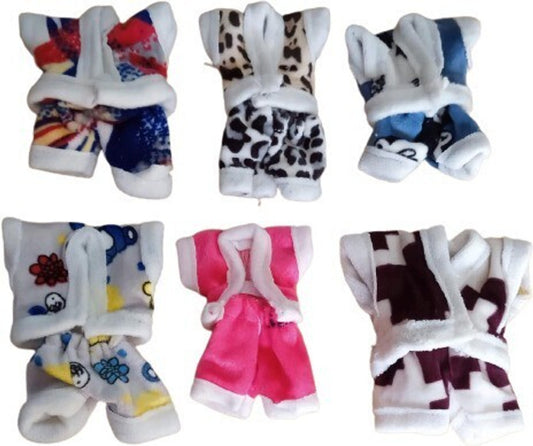 Shyam Diwane Winter Special Velvet Suit Set for Kids (Size 5, Random Color)