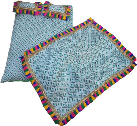 Laddu Gopal cotton bister set with a random dress (size 0-2S) from Shyam Diwane.