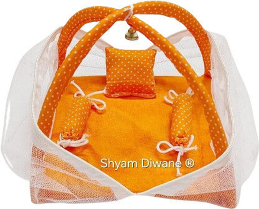 Shyam Diwane Laddu Gopal (baby Krishna) wearing a mosquito net dress (d98 d3273).