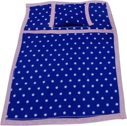 Shyam Diwane Laddu Gopal cotton pocket bistar set size 3-4 with a randomly colored dress.