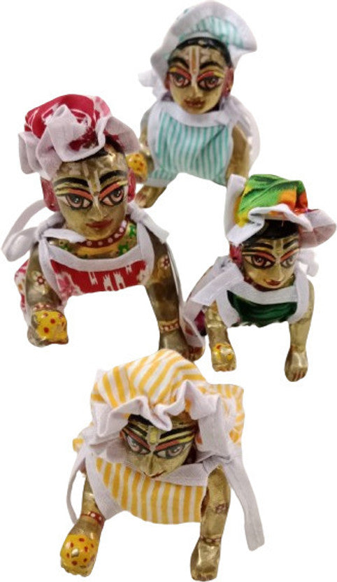 Shyam Diwane Laddu Gopal summer cotton dress size 4 in a random color.