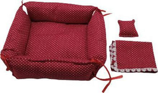 Shyam Diwane Laddu Ji Gaddi Set, size M, including Bal Gopal Aasan (seat), blanket, and dress.