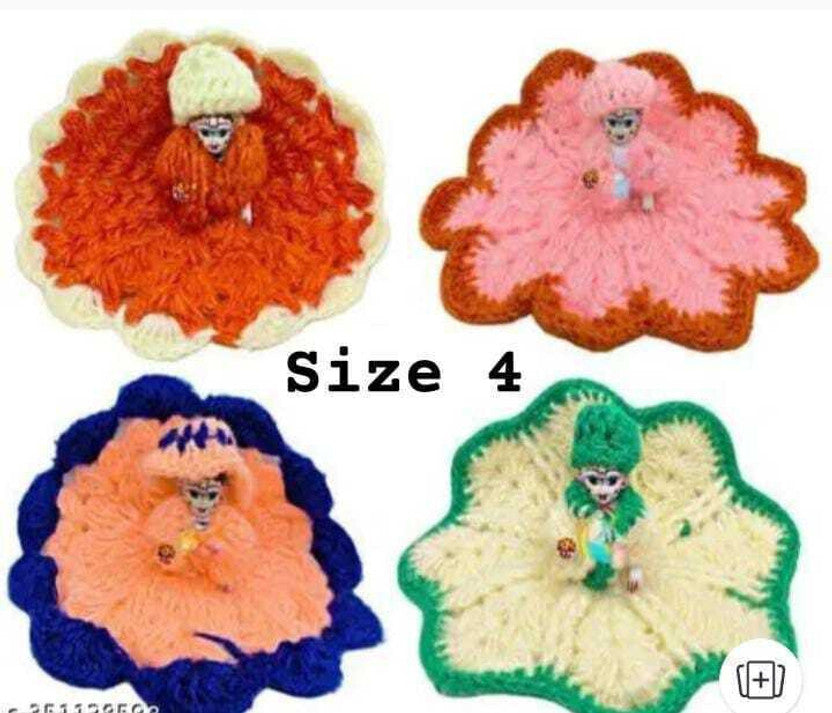 Shyam Diwane Laddu Gopal Kanha Ji winter dress woolen fancy size 4 d1316