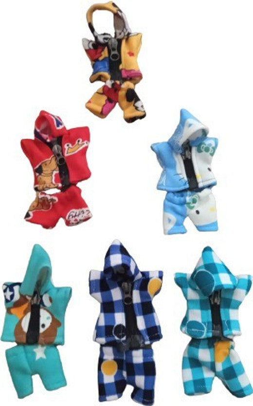 Shyam Diwane Set of 6 Laddu Gopal Ji Jackets, Size 5, Dress D2742