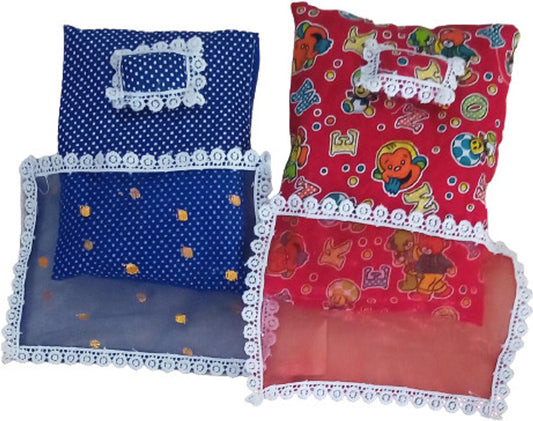 Shyam Diwane Set 2 Laddu Gopal Ji Cotton Bister with a randomly selected dress (size 0-2).