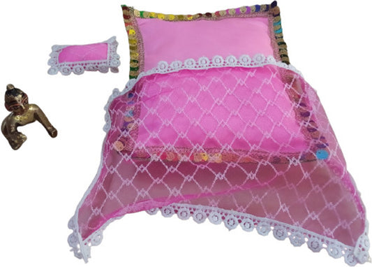Shyam Diwane Laddu Gopal Ji cotton bister set, size 0-2, with dress.