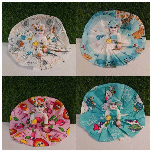 pack of 4 Shyam Diwane Laddu Gopal summer pure cotton dress