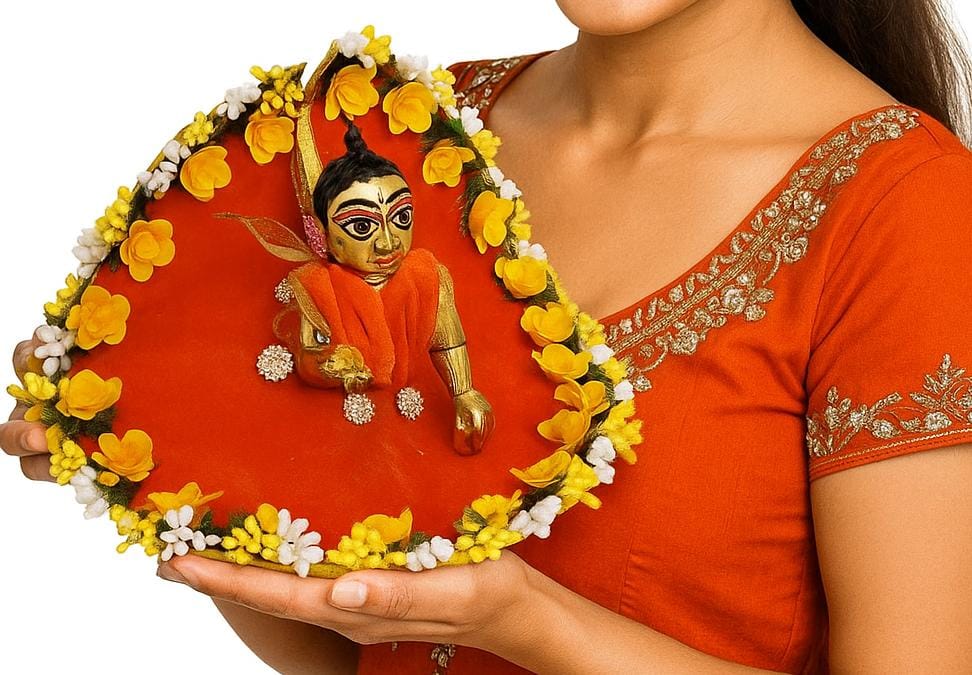 Shyam Diwane Laddu Gopal fancy dress with choli mukut