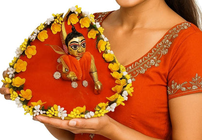 Shyam Diwane Laddu Gopal fancy dress with choli mukut