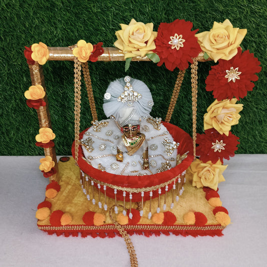 Shyam Diwane Laddu Gopal fancy wooden janmastmi  jhula