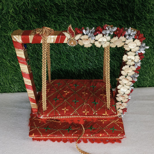 Shyam Diwane Laddu Gopal fancy wooden janmastmi  jhula