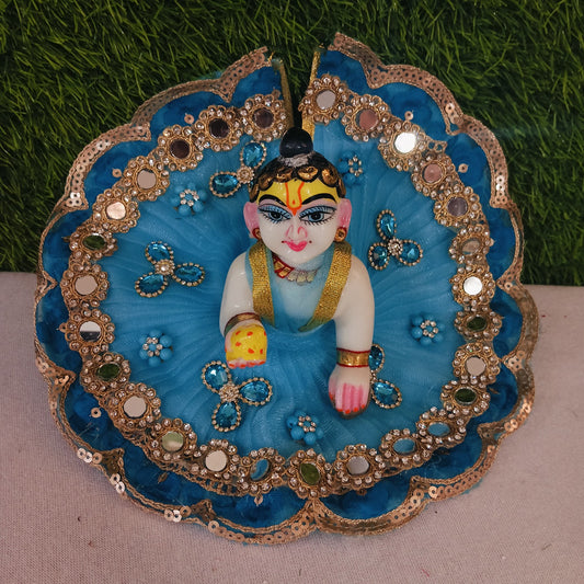 Shyam Diwane Laddu Gopal fancy dress with choli mukut