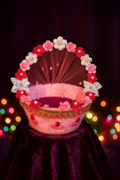 Shyam Diwane Laddu Gopal fancy decoreted basket