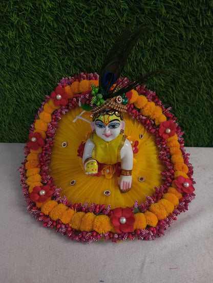 Shyam Diwane Laddu Gopal fancy dress with mukut