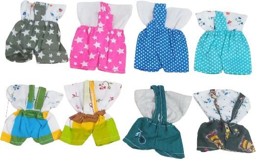 pack of 8 Shyam Diwane Laddu Gopal summer cotton bib suit (Copy)