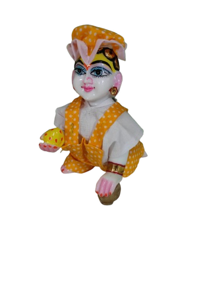 pack of 8 Shyam Diwane Laddu Gopal summer cotton bib suit (Copy)