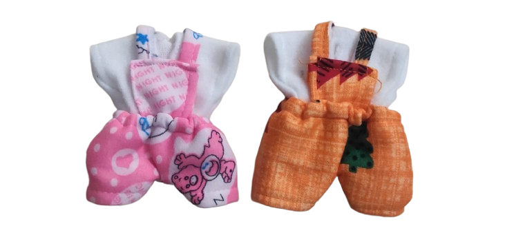 Shyam Diwane Laddu Gopal winter bib suit [pack of 4]