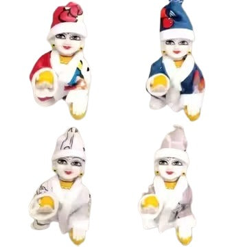 Shyam Diwane Laddu Gopal winter suit pack of 4